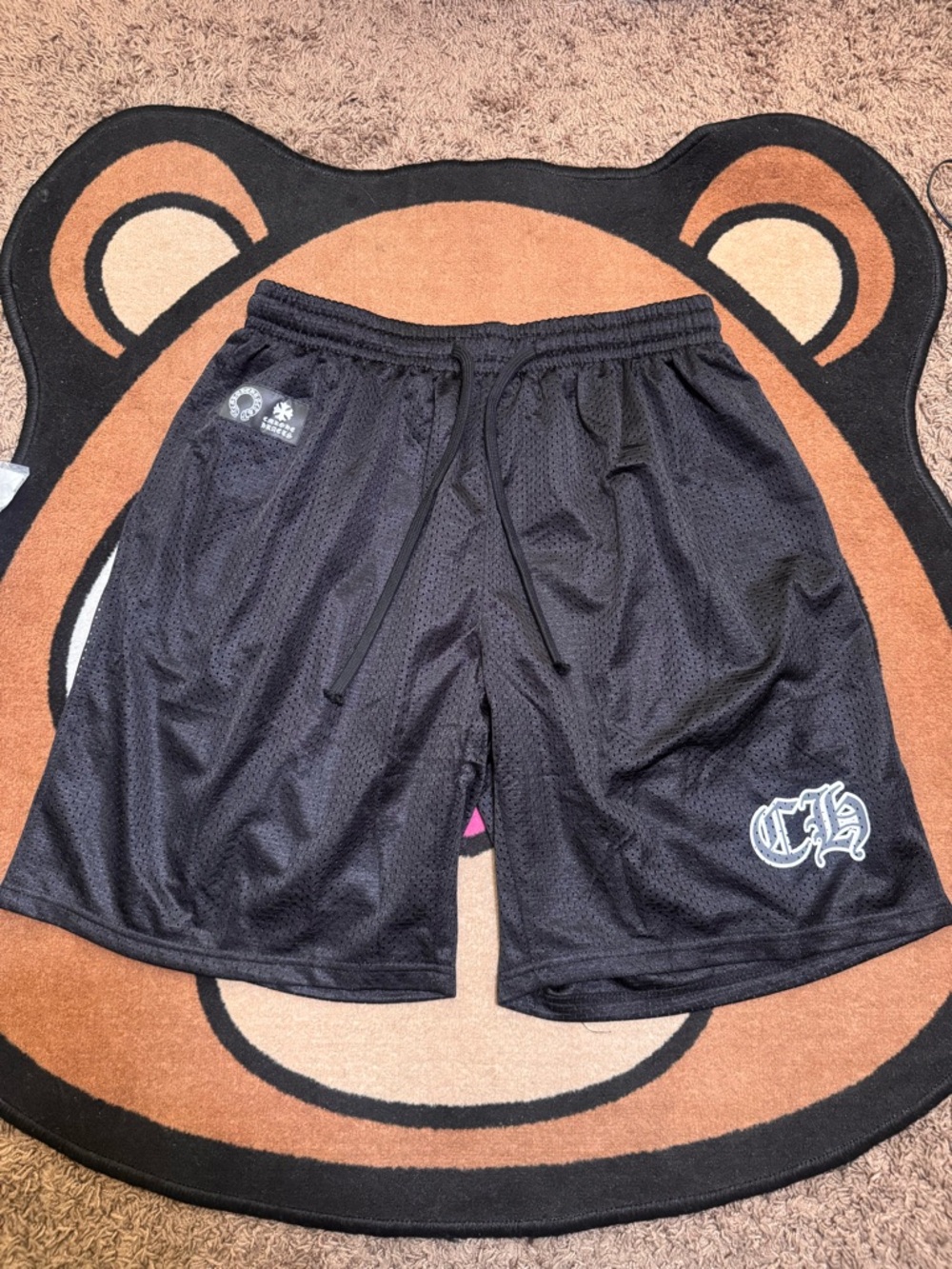 Chrome Hearts Varsity Mesh Shorts  size Large